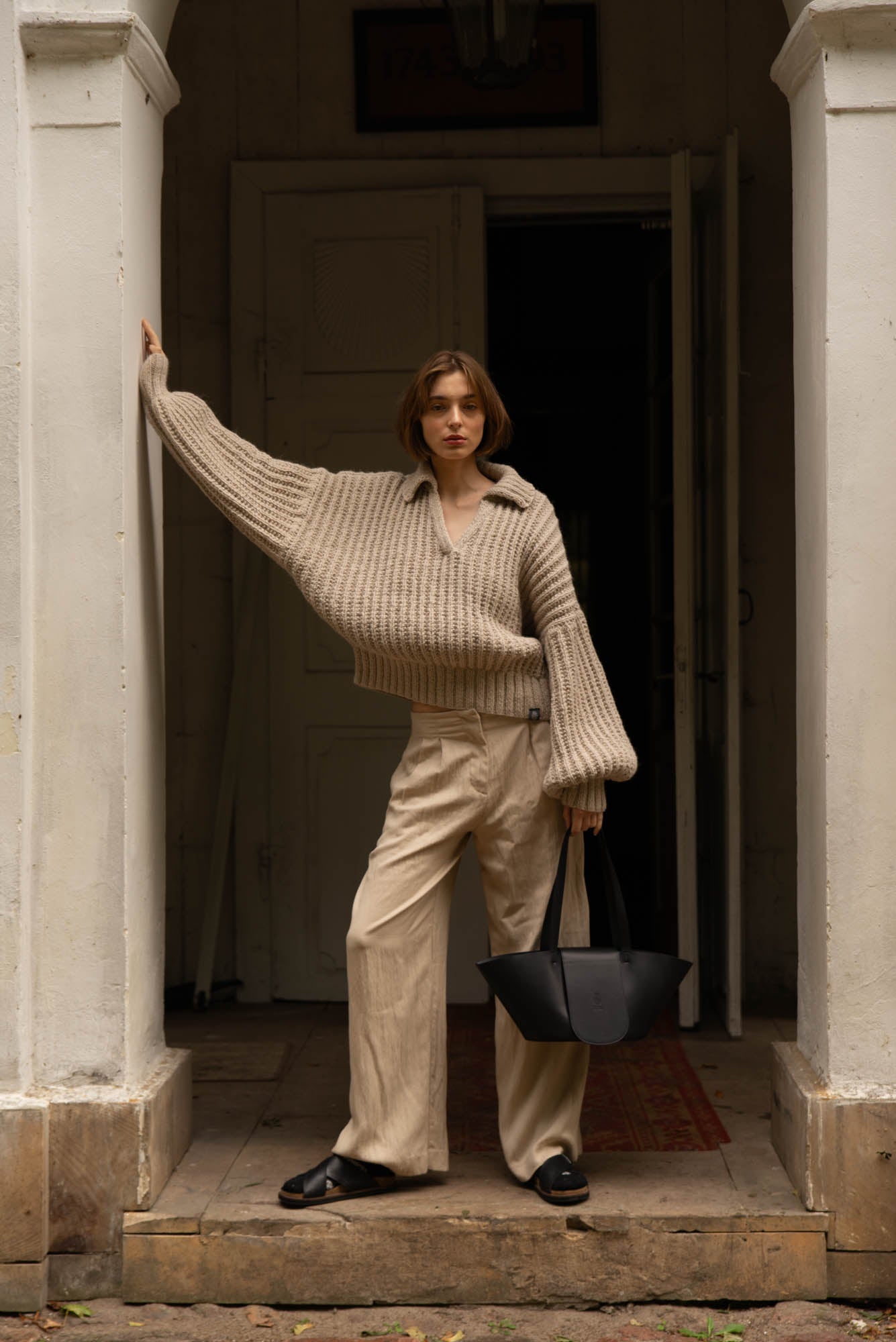 Gotowy Chunky Polo Sweater