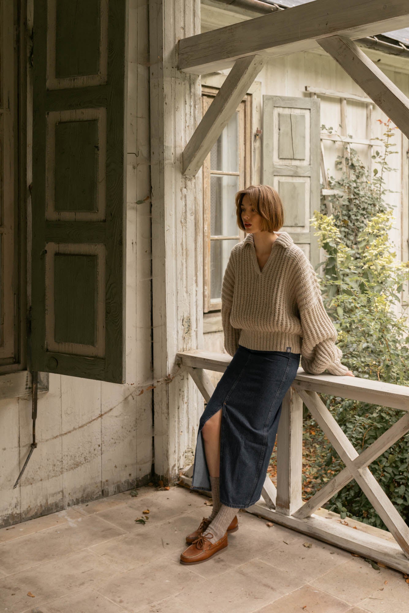 Gotowy Chunky Polo Sweater