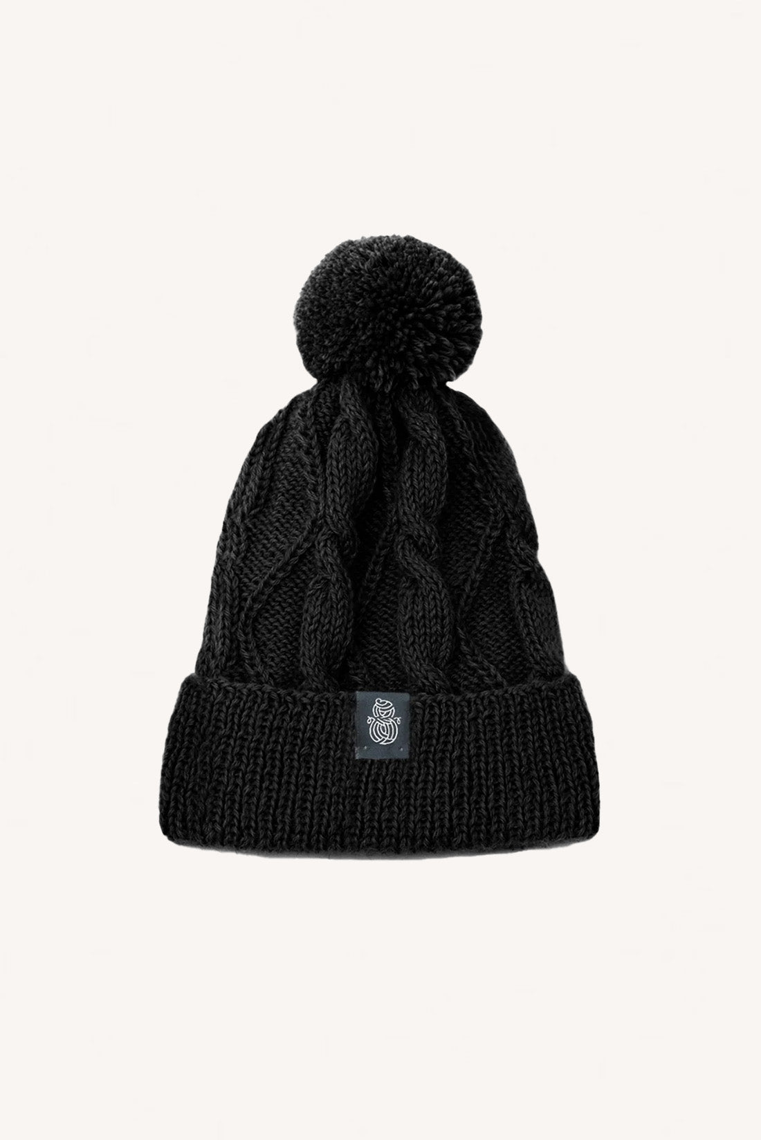 Gotowa Czapka Double Alpaca Pompom Beanie