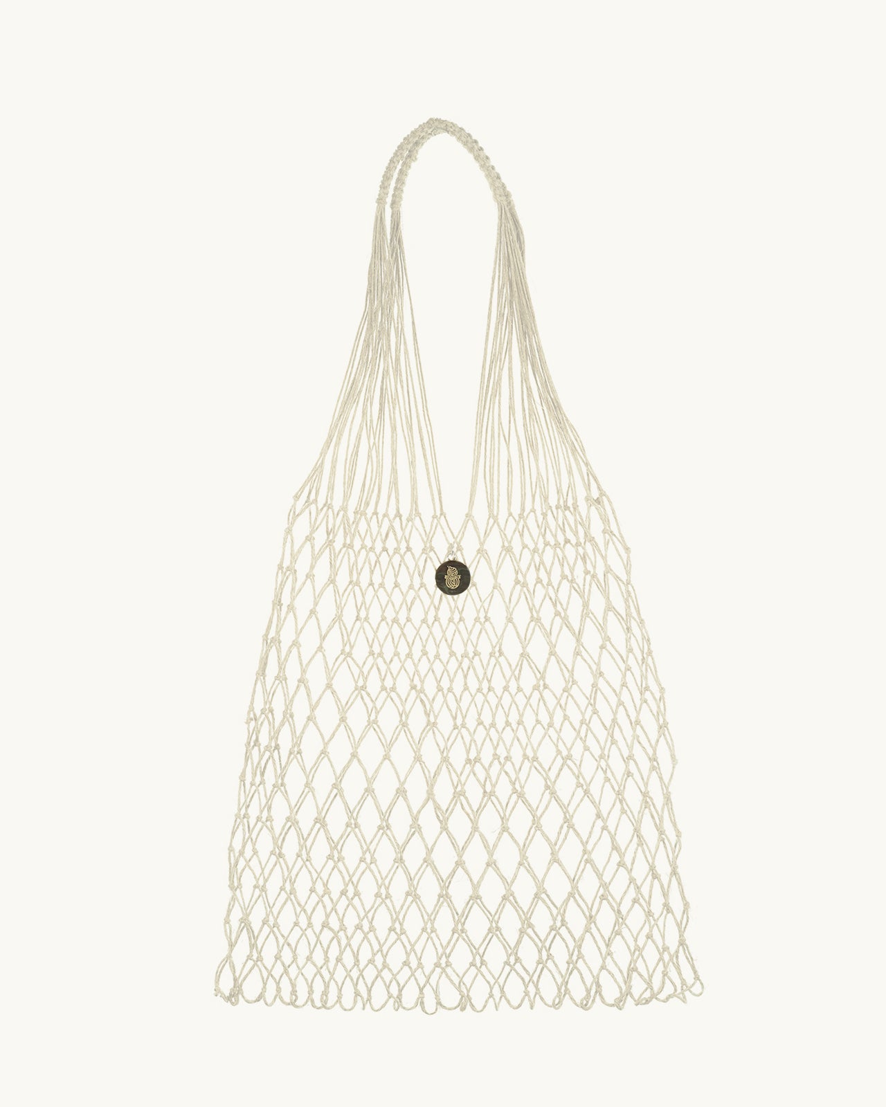 Linen Knotted Net Bag