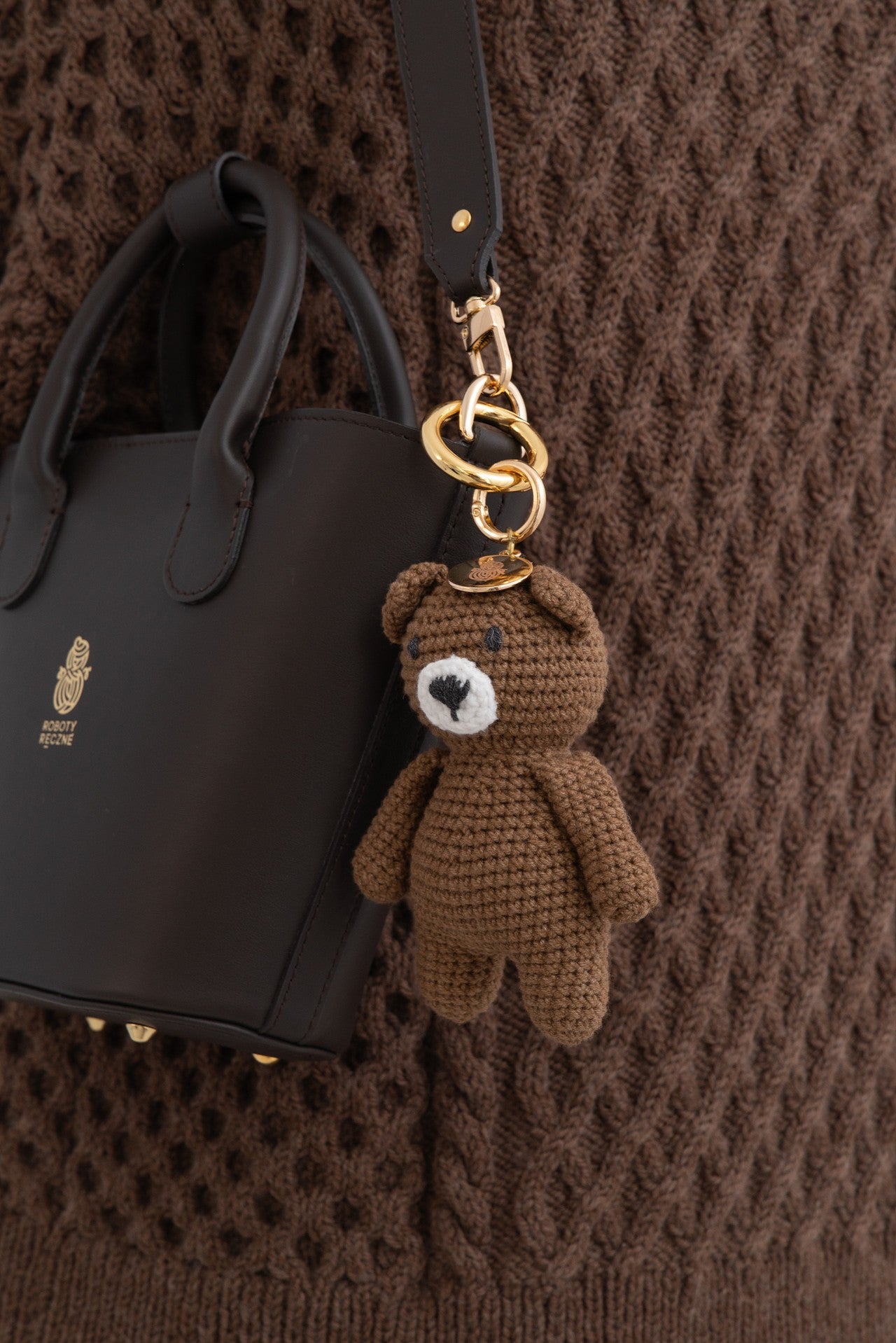 Chocolate Leather Handbag Janina