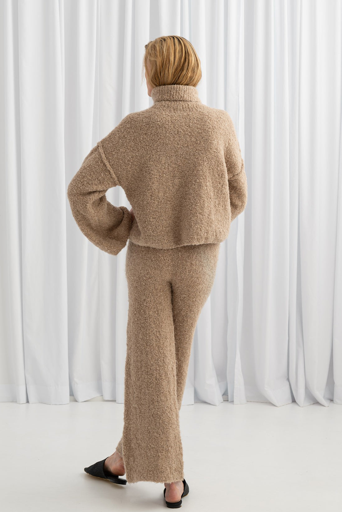 Boucle Knotted Sweater