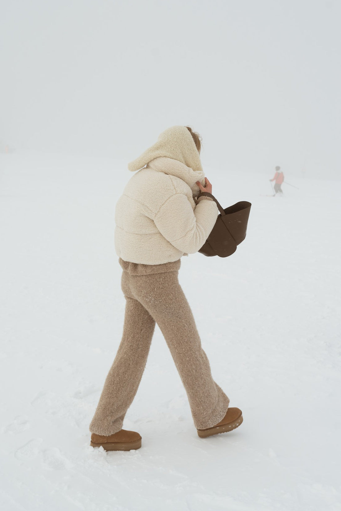 Long Bouclé Trousers