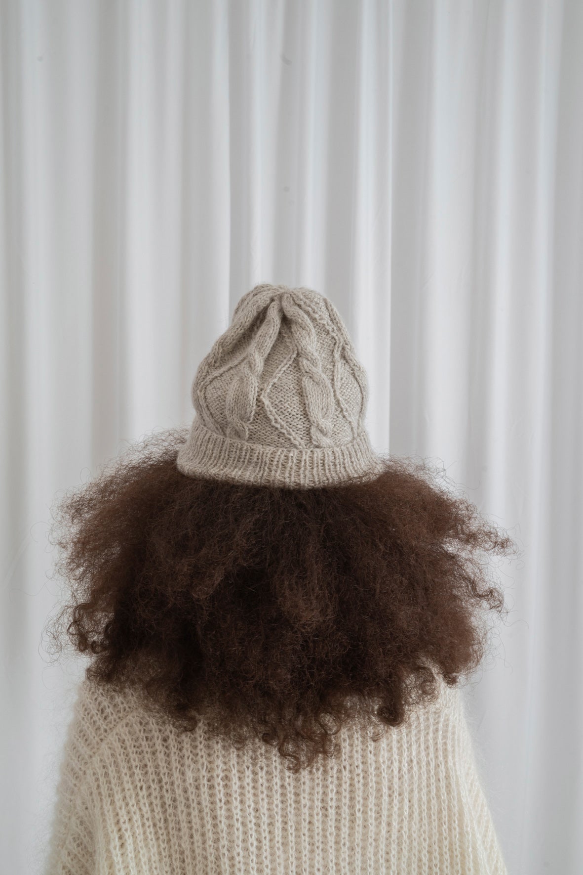 Czapka Double Alpaca Pompom Beanie