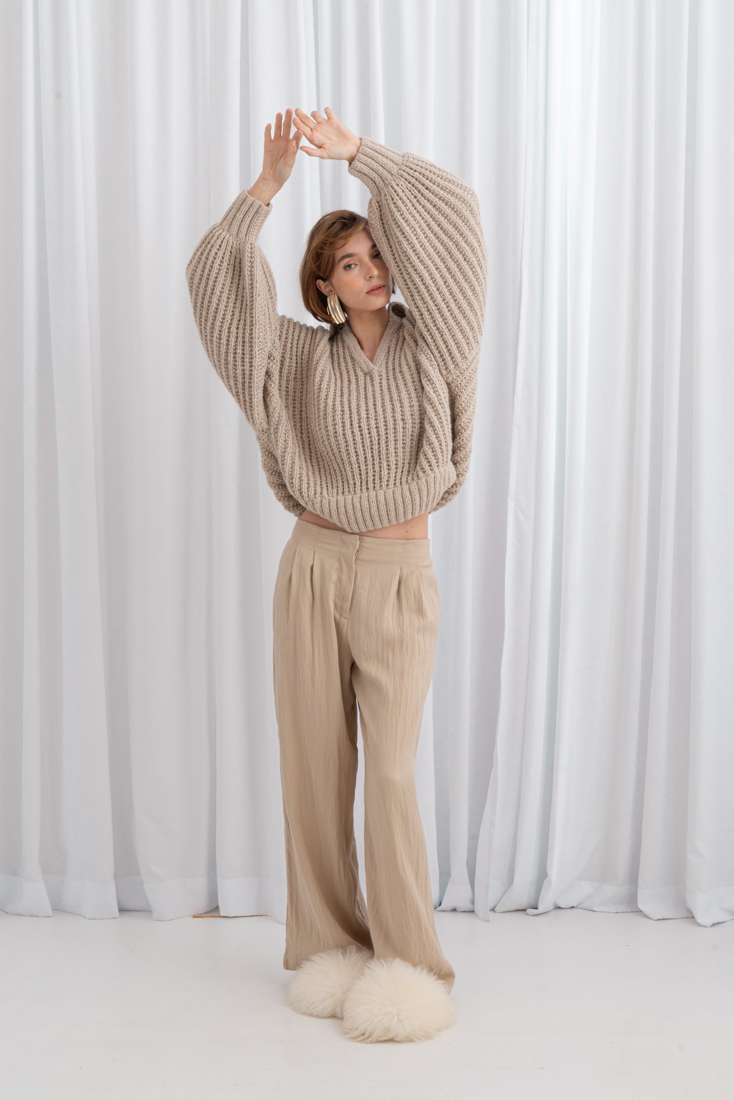 Gotowy Chunky Polo Sweater