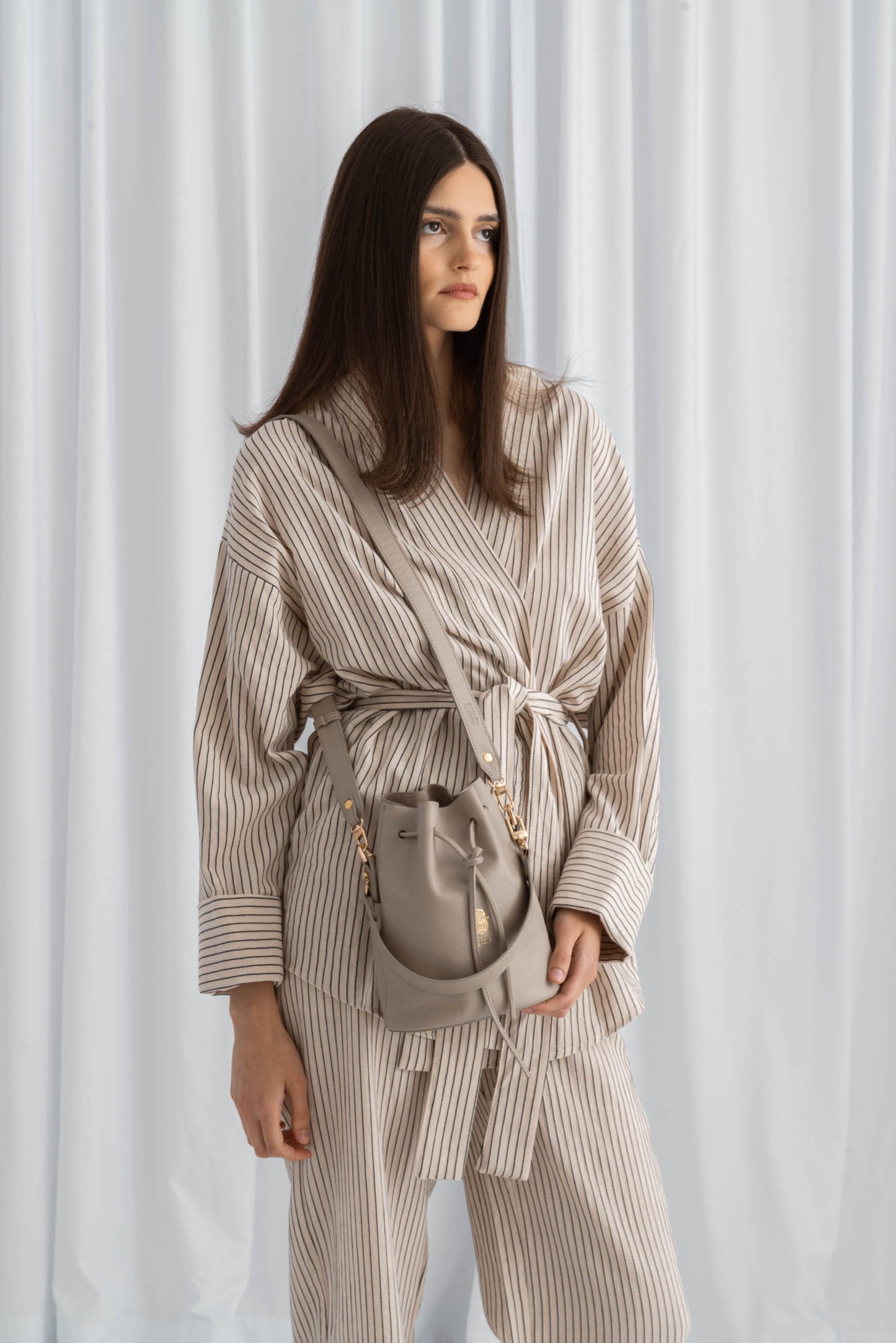 Maria the Leather Bucket Bag