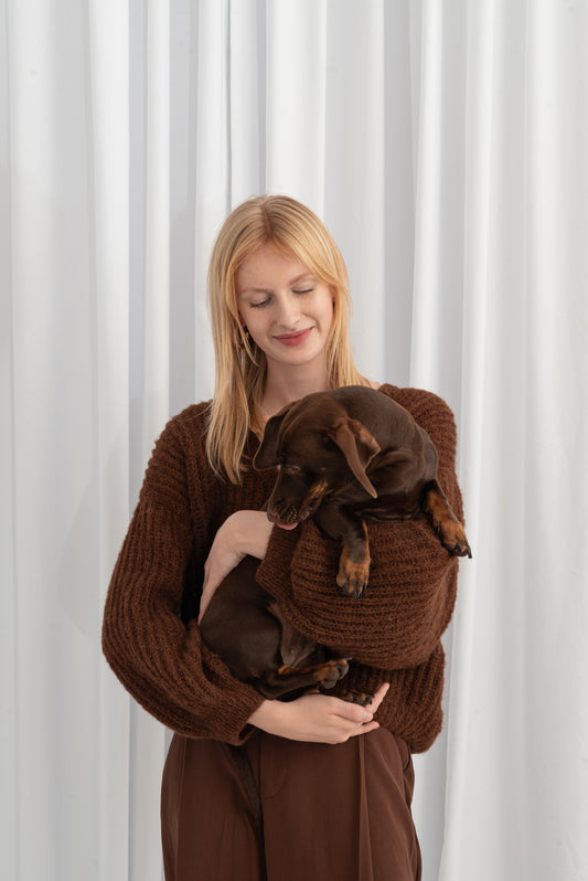 Knotted Oversize Cardigan