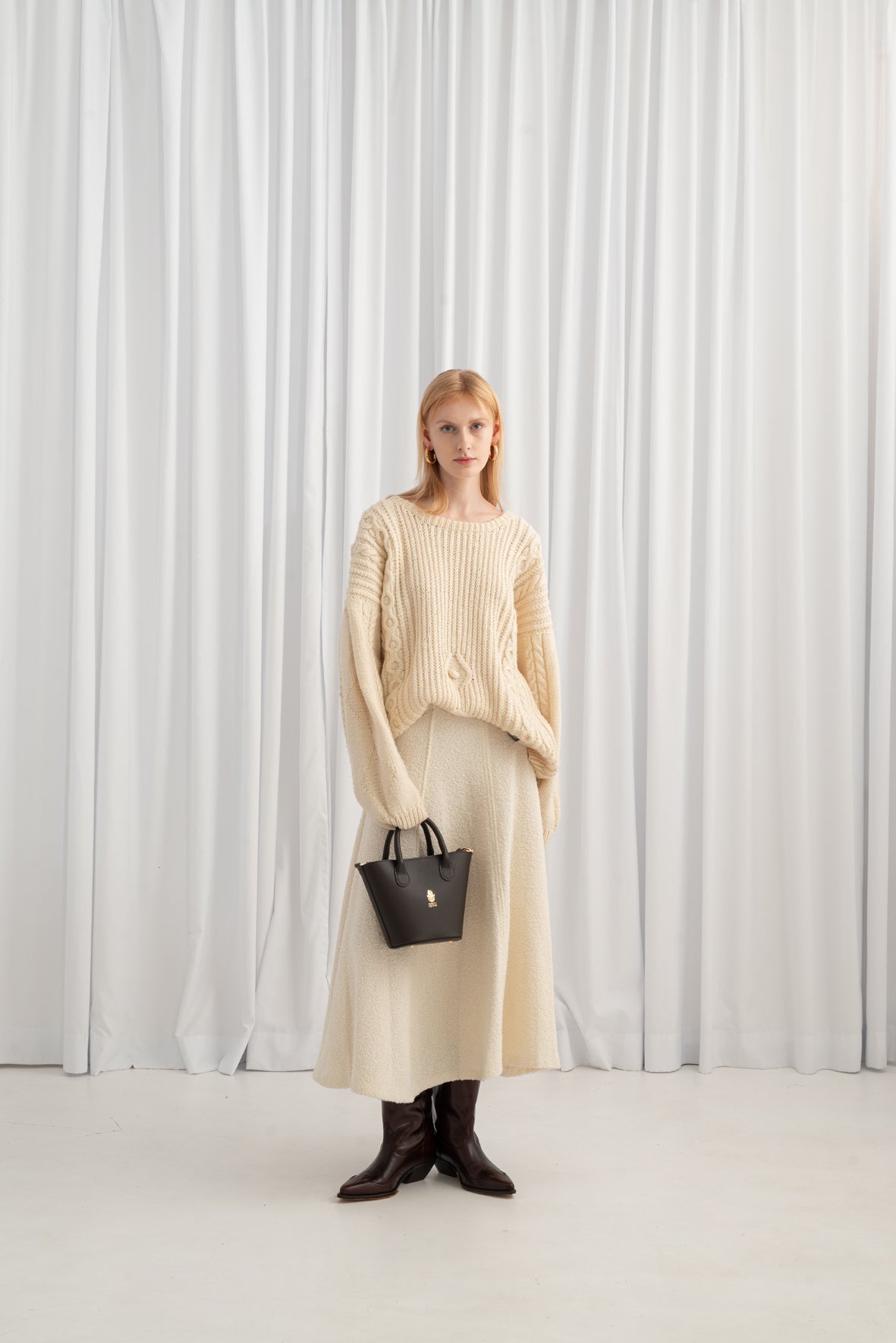 Chocolate Leather Handbag Janina