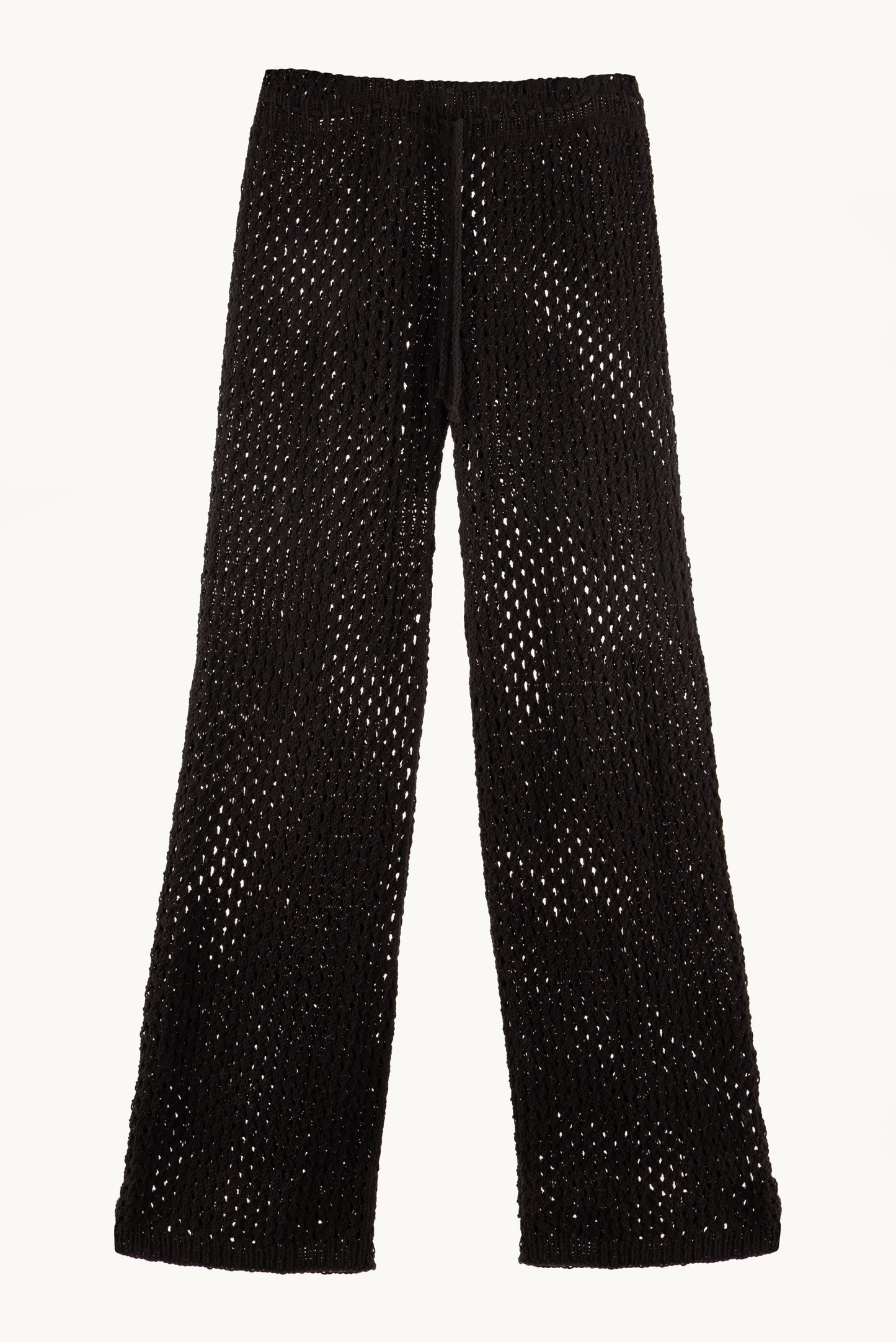 Openwork Egyptian Cotton Knitted Trousers