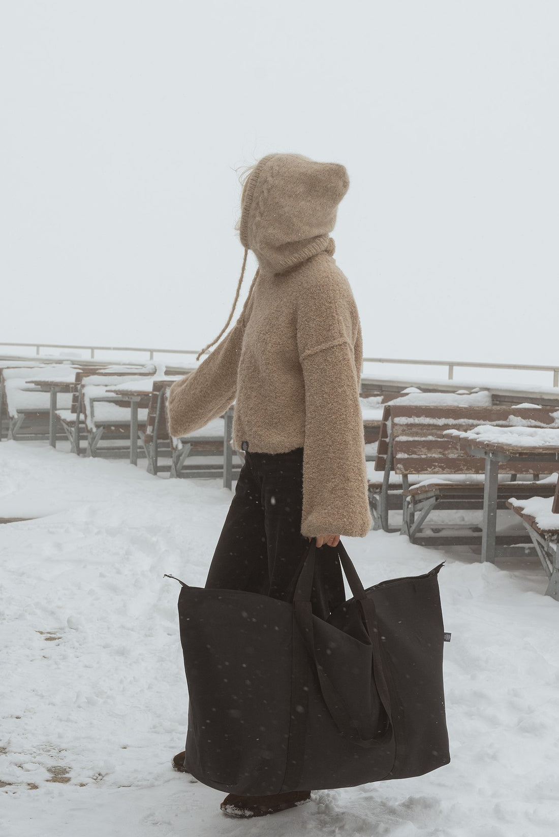 Boucle Knotted Sweater