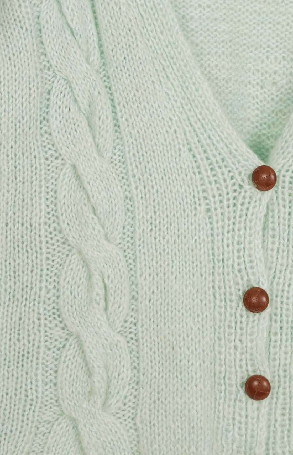 Minty Mohair Cardigan