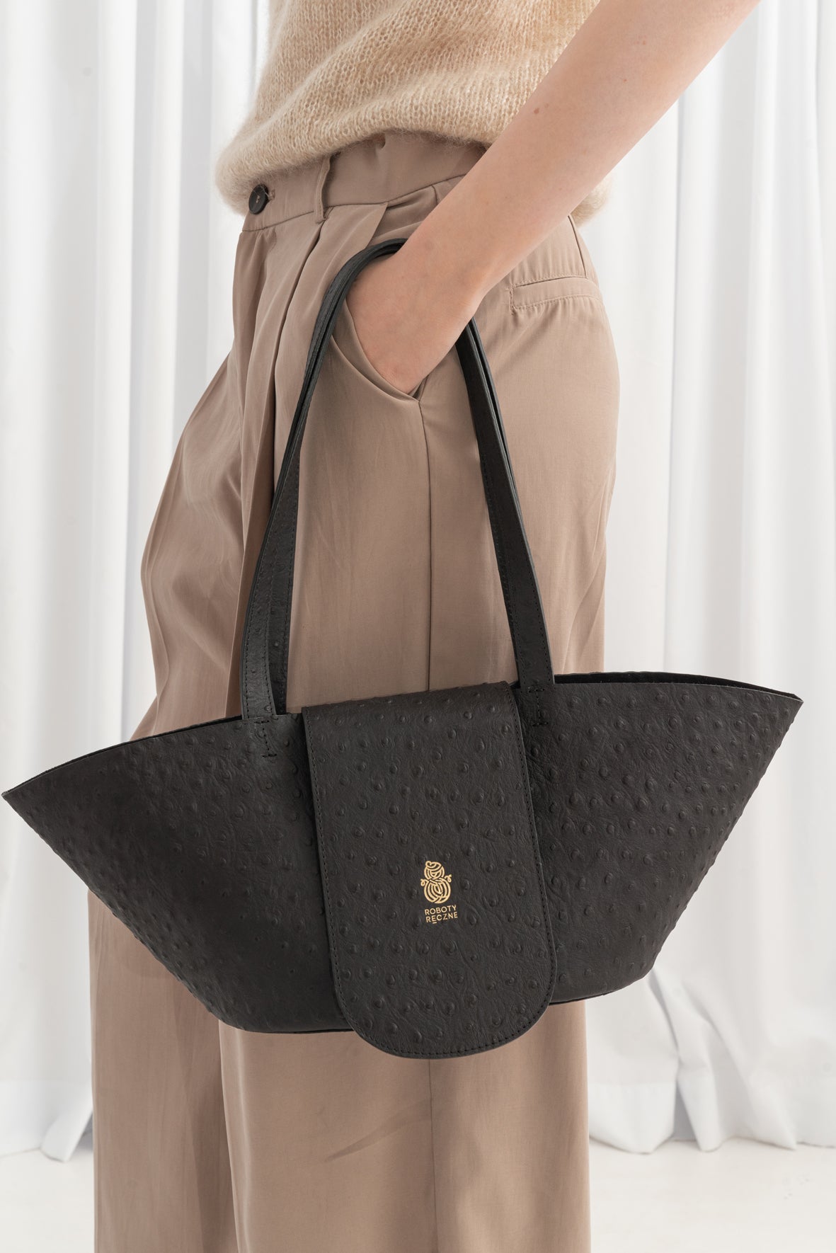 Torebka Skórzana Miss Baguette O'Leather Ostrich