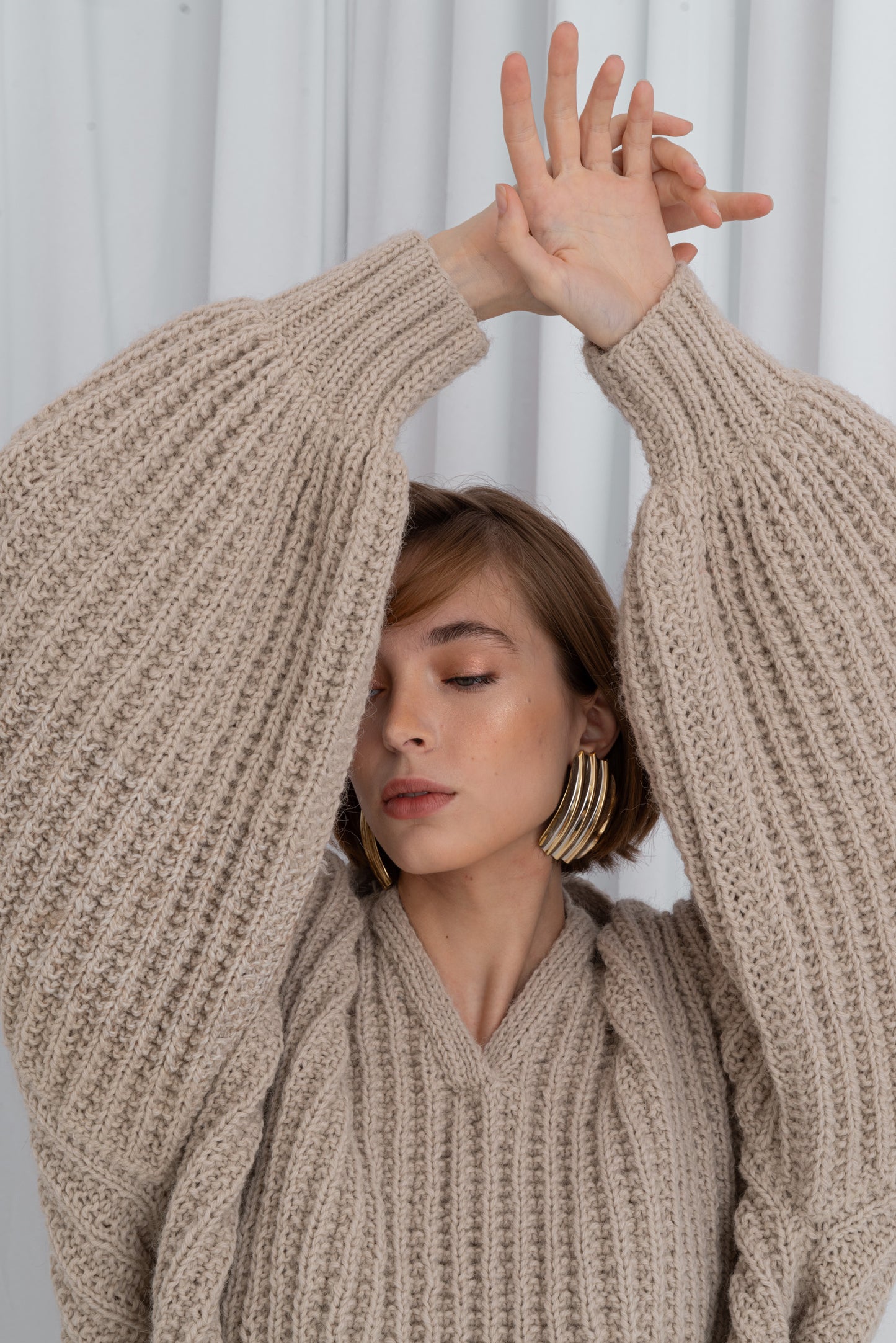 Gotowy Chunky Polo Sweater