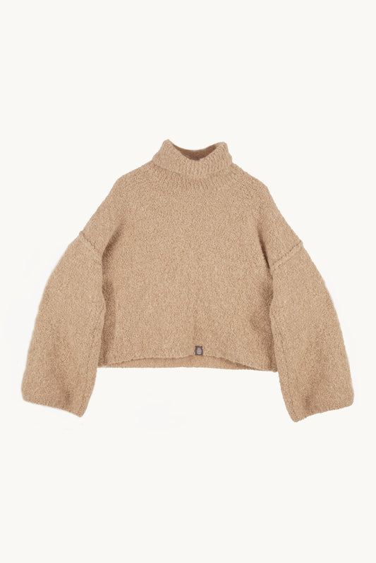 Boucle Knotted Sweater