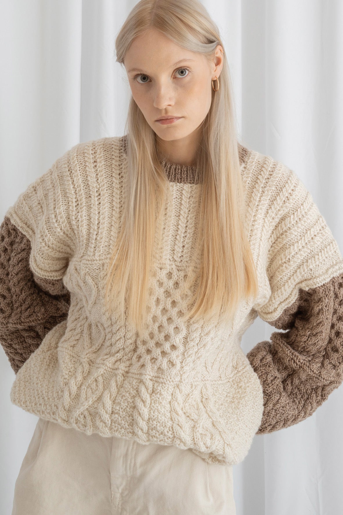 Woolen Patchwork Sweater