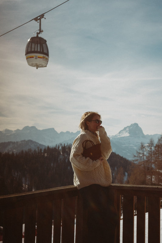 Torebka Skórzana Janina Czarny Struś