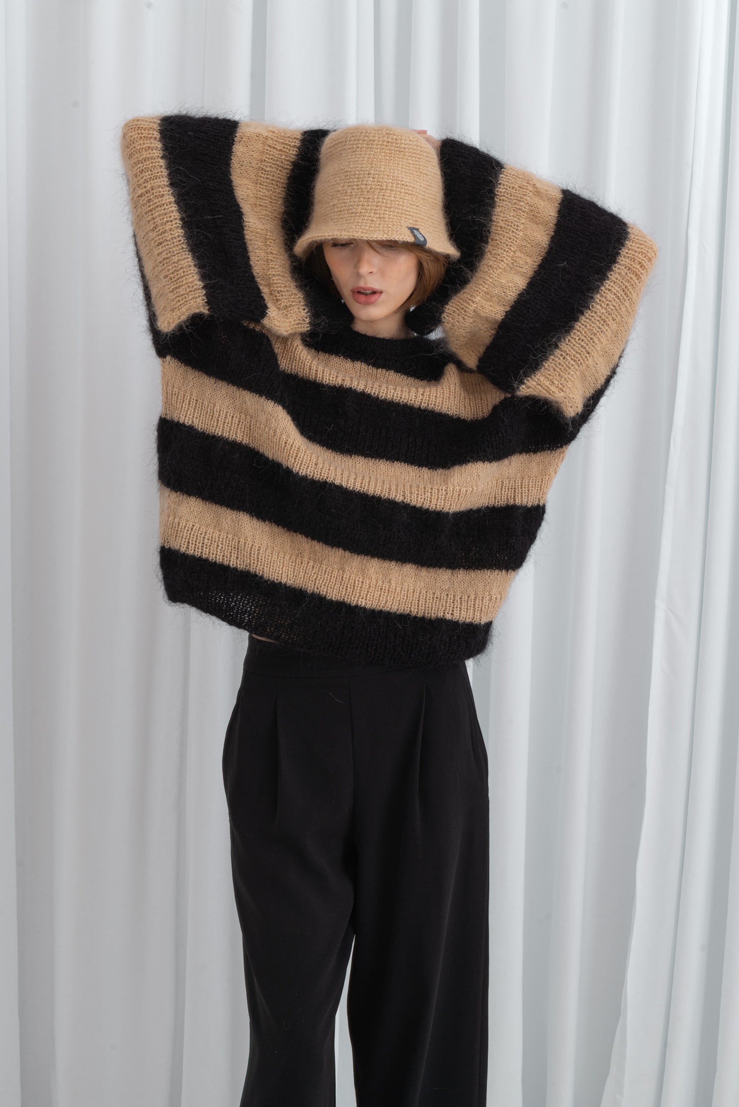 Sweter Striped Mohair