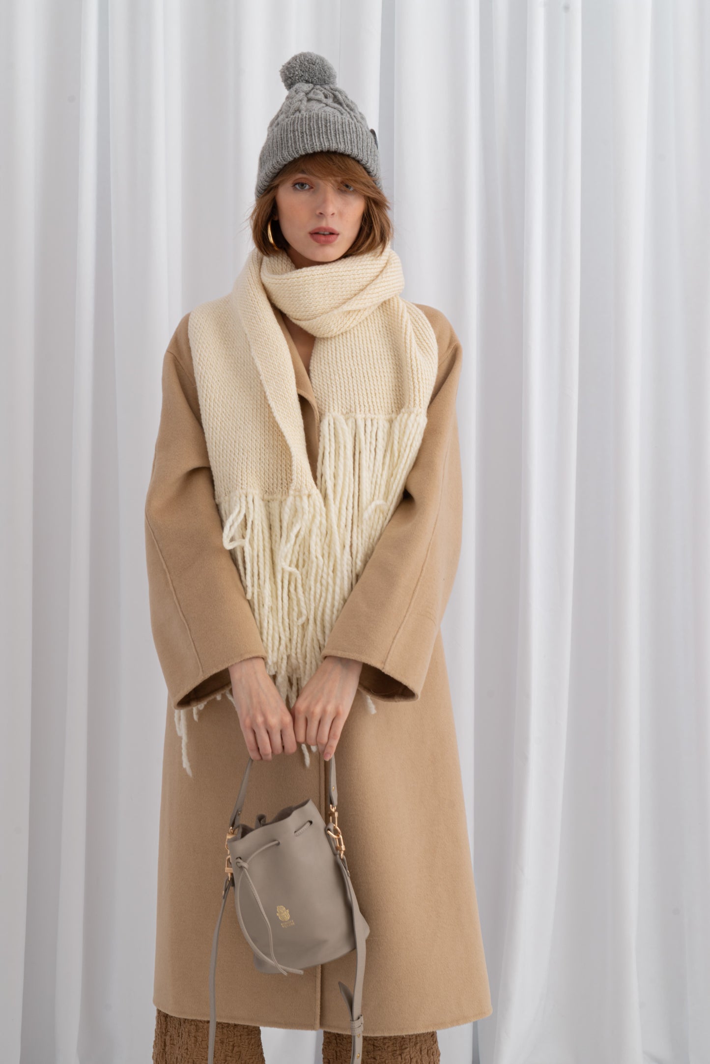 Maria the Leather Bucket Bag