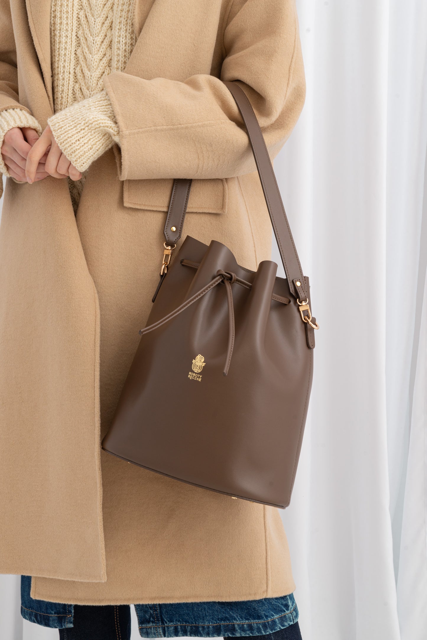 Leather Bucket Bag Marianna