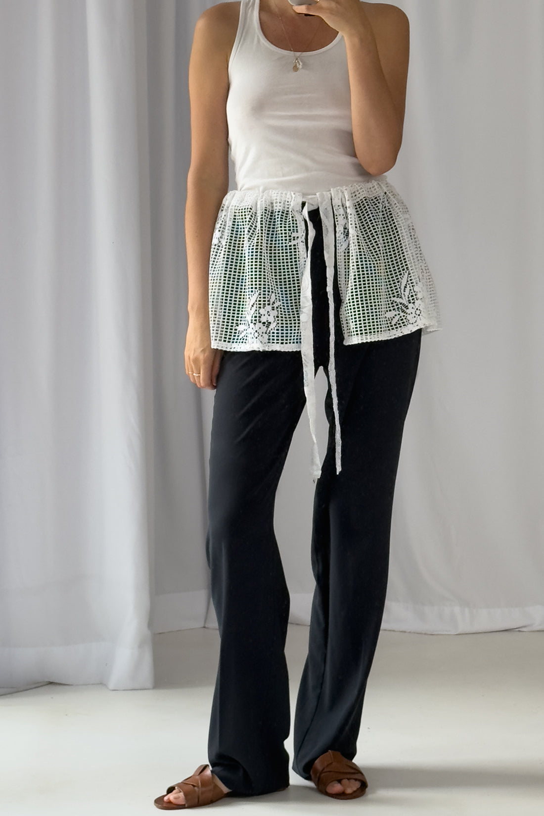 Tied Lace Skirt