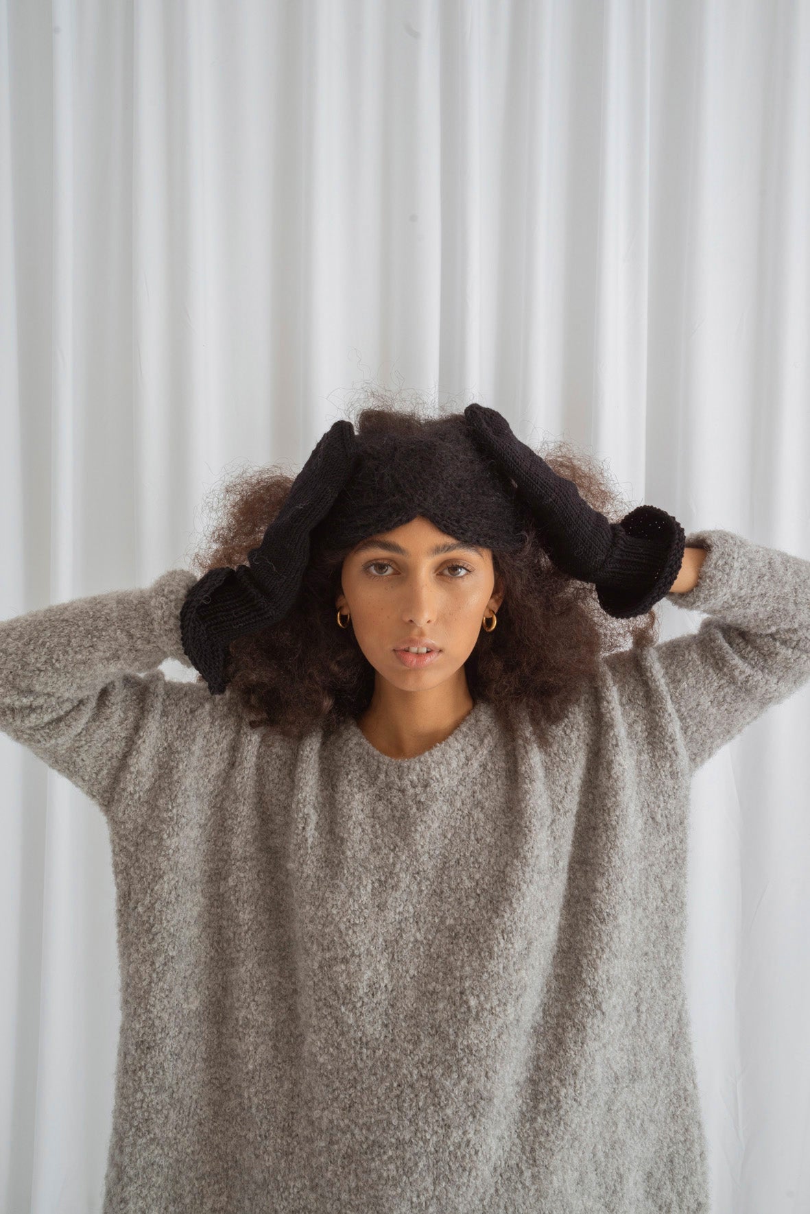 Mohair Big Turban headband no.2