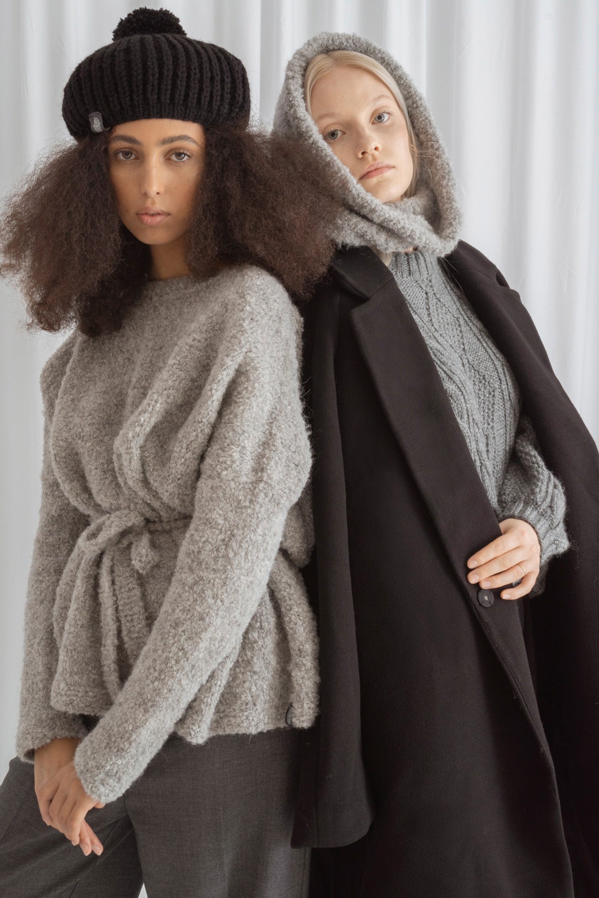 Boucle Knotted Sweater