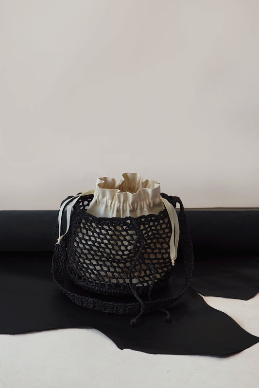 Ażurowy Worek Raffia Basketbag