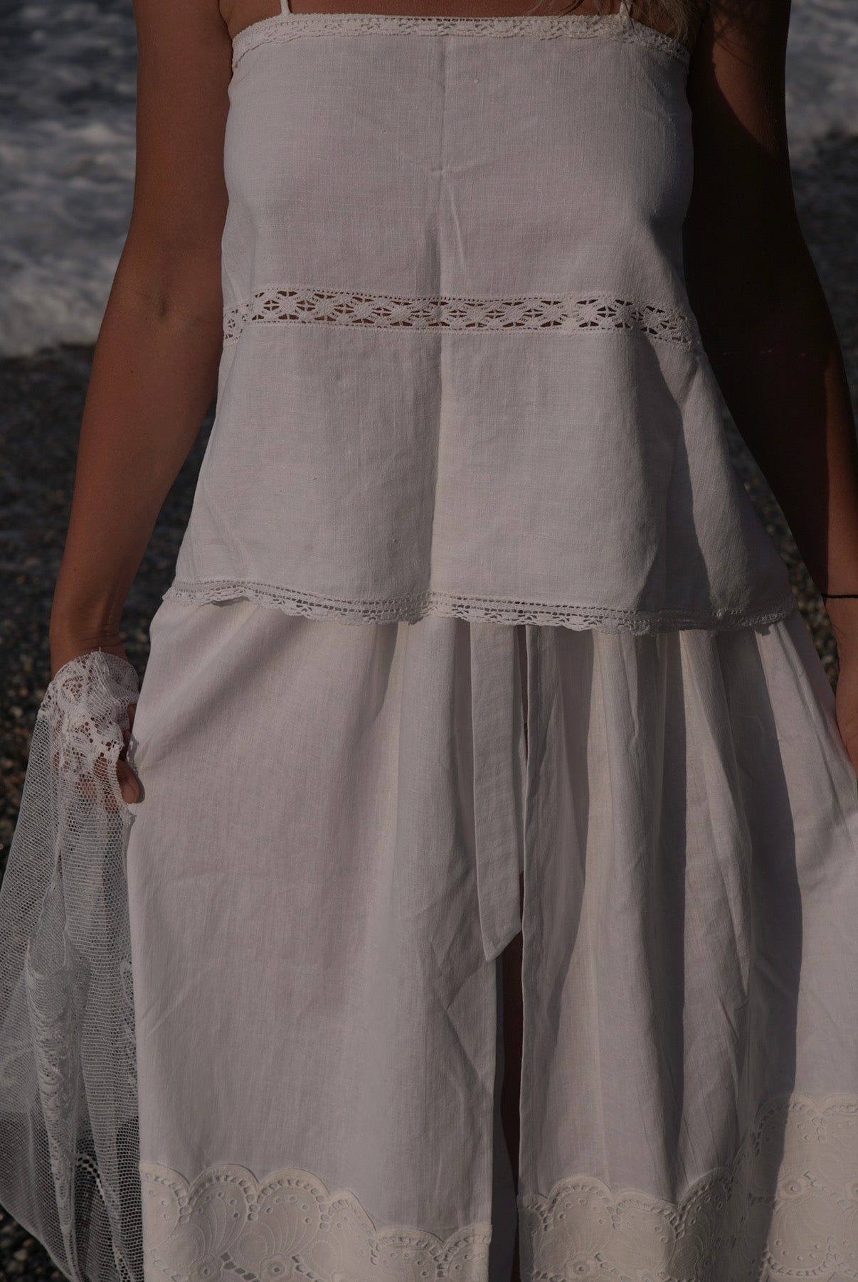 Tied Lace Skirt