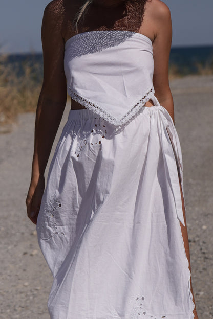 Tied Lace Skirt