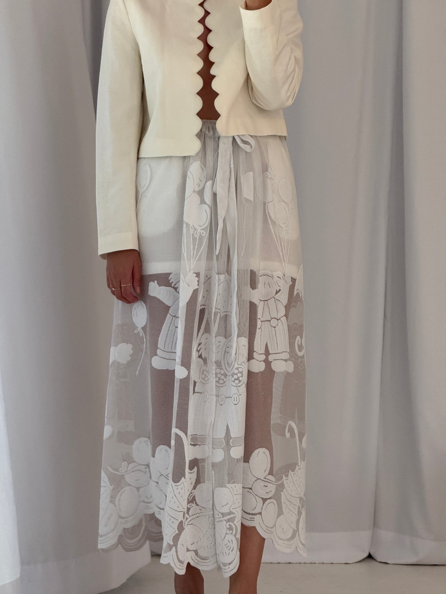 Tied Lace Skirt