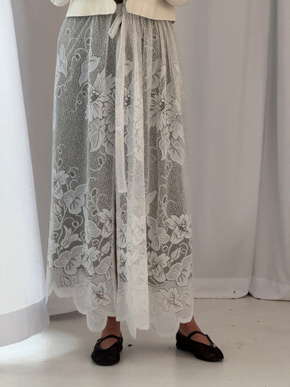 Tied Lace Skirt