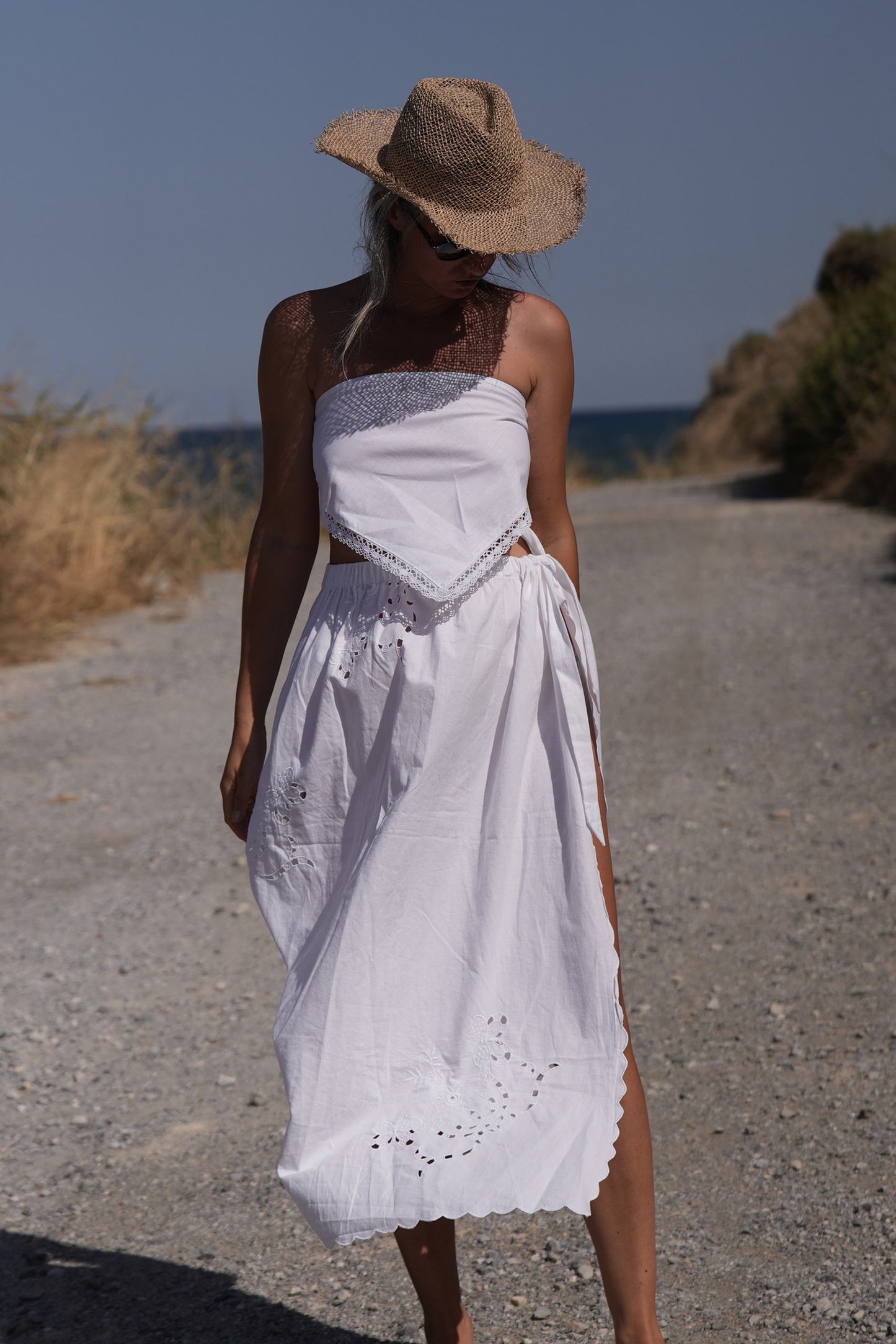 Tied Lace Skirt