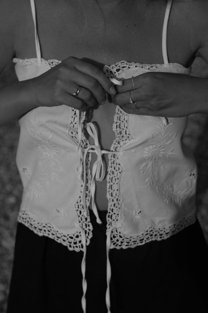 Tied Lace Skirt