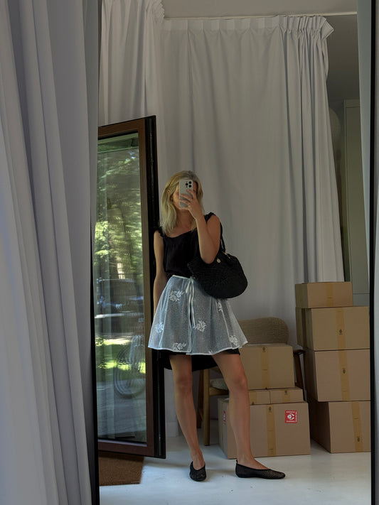 Tied Lace Skirt
