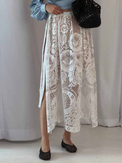 Tied Lace Skirt