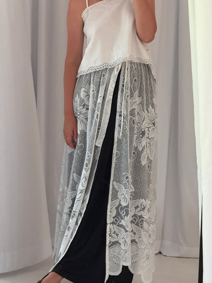 Tied Lace Skirt