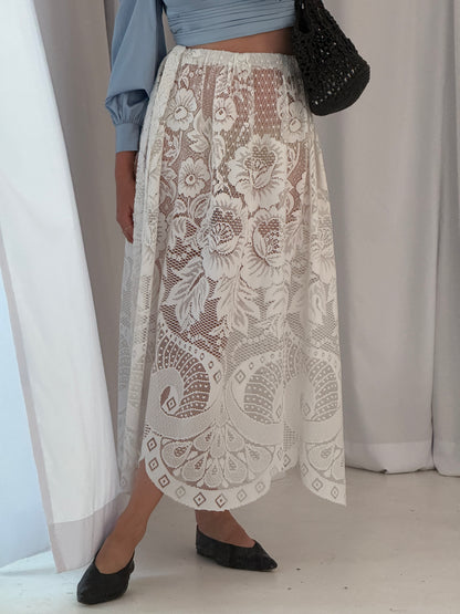 Tied Lace Skirt