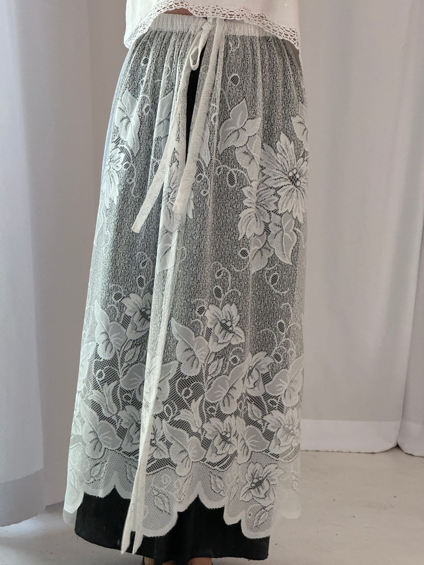 Tied Lace Skirt