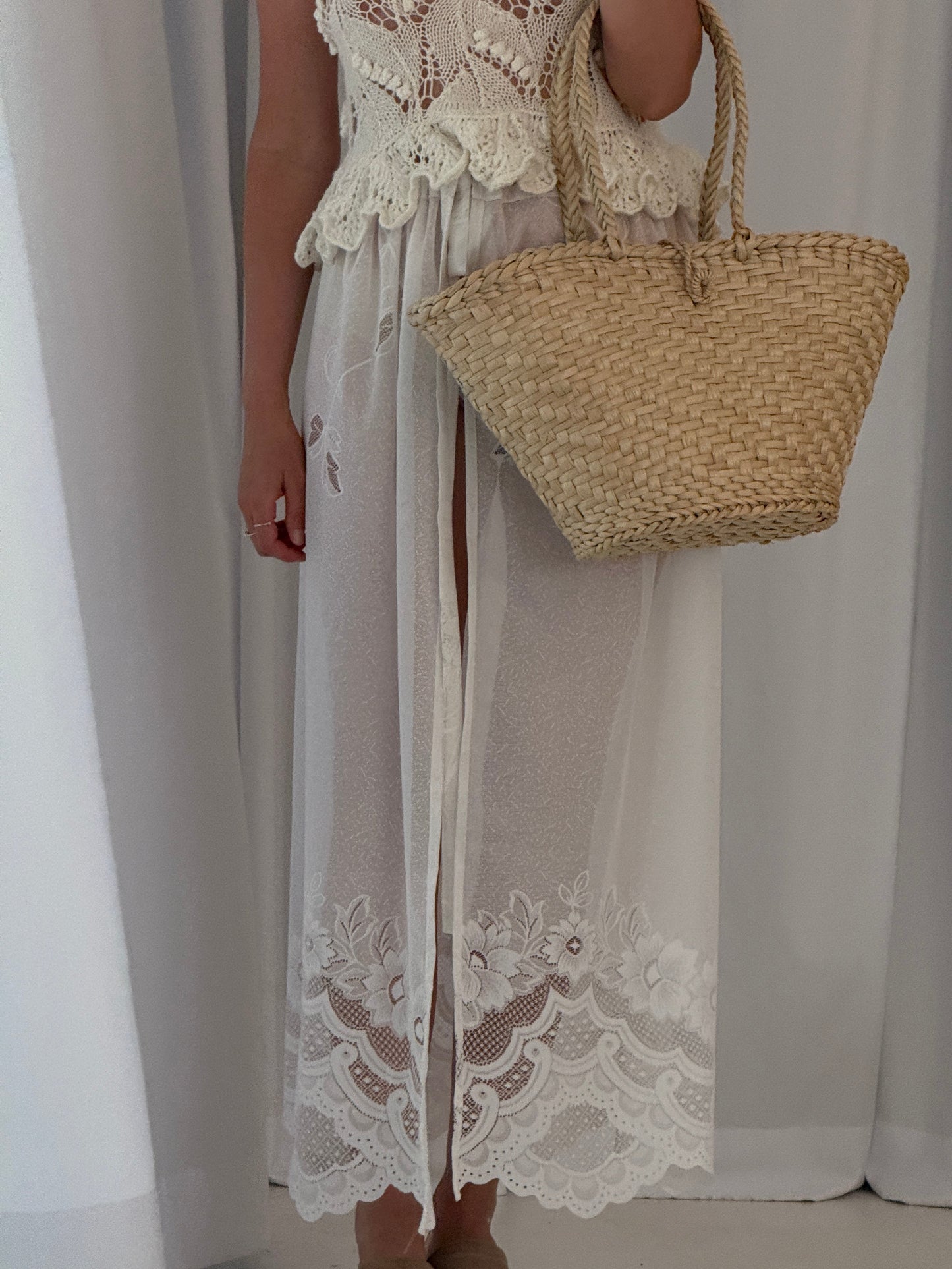 Tied Lace Skirt