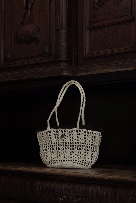 Ażurowy Koszyk Raffia Basketbag