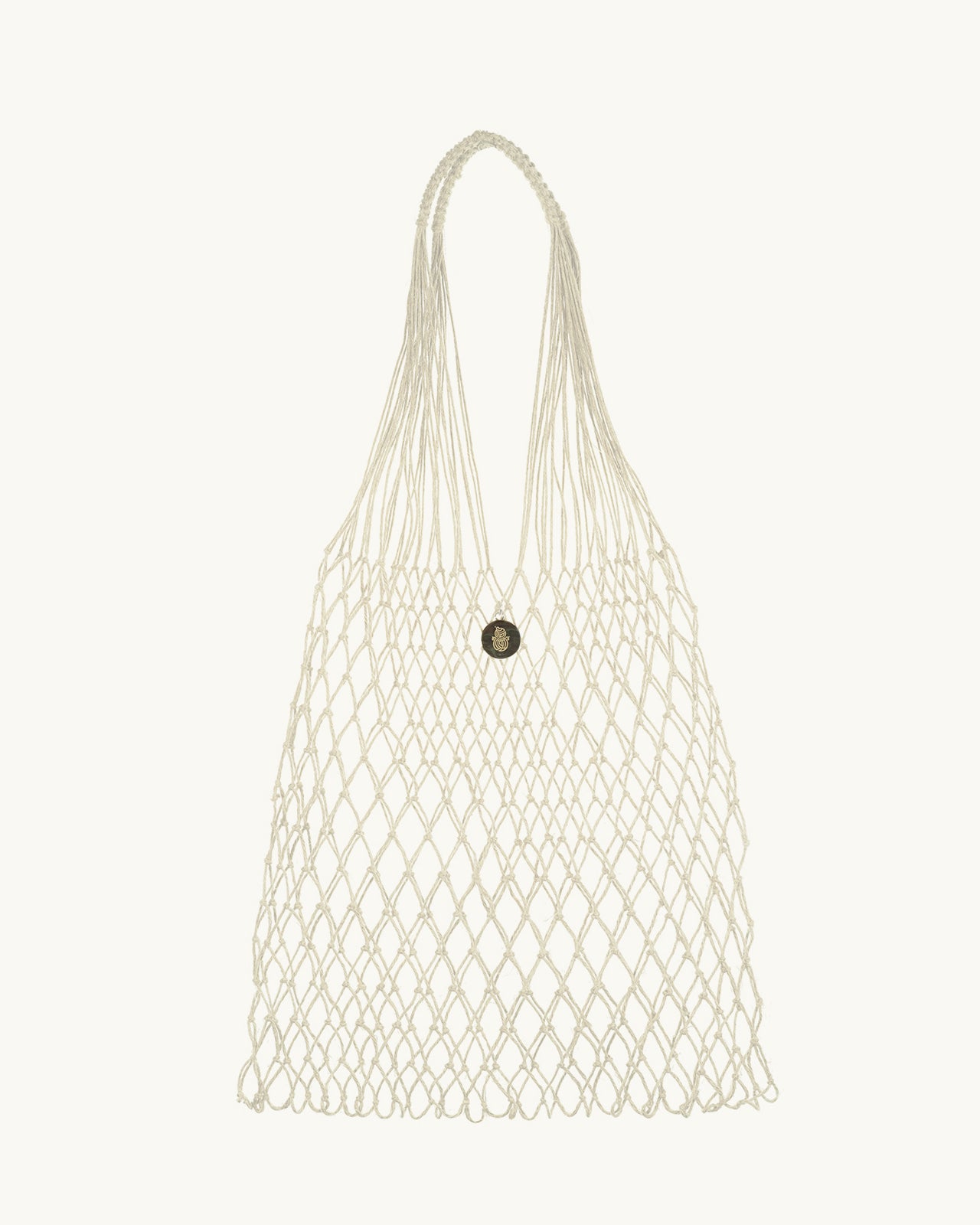 Linen Knotted Net Bag