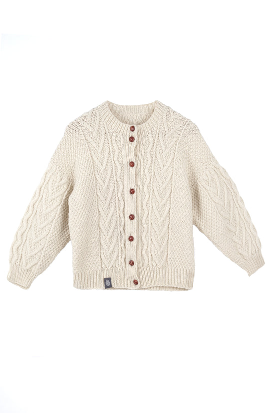 Rozpinany Sweter Off White Cardigan