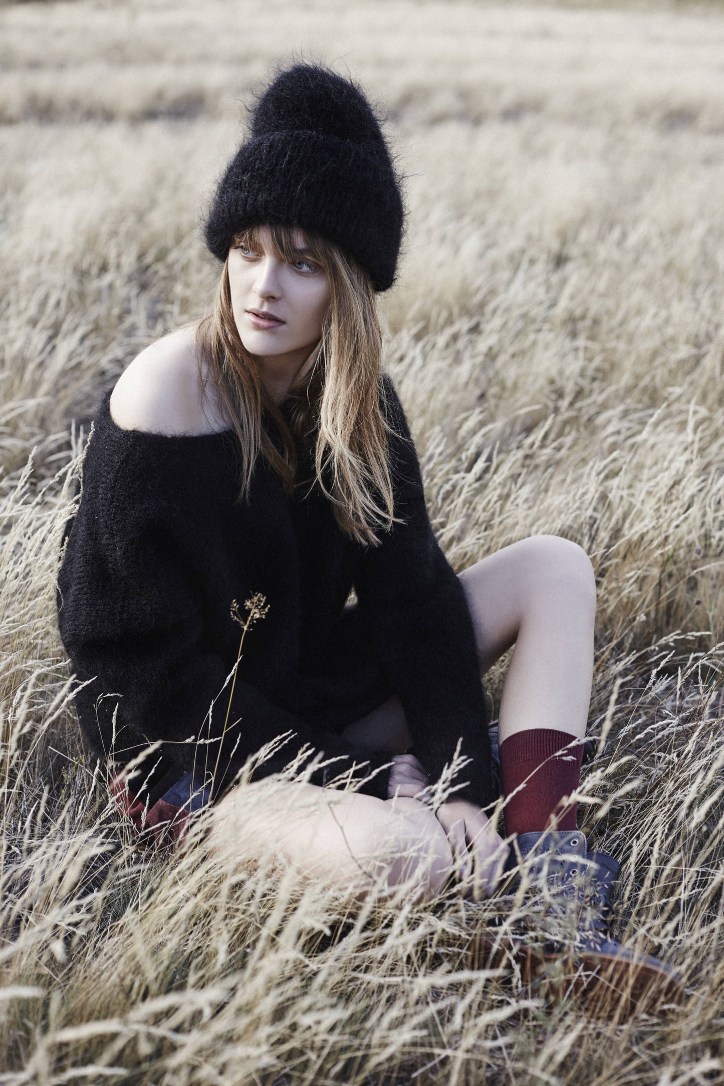 Oversized Mohair Beanie