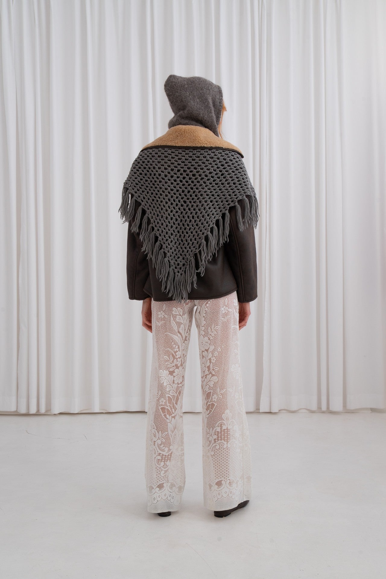 Lace Skirt with Ruffles