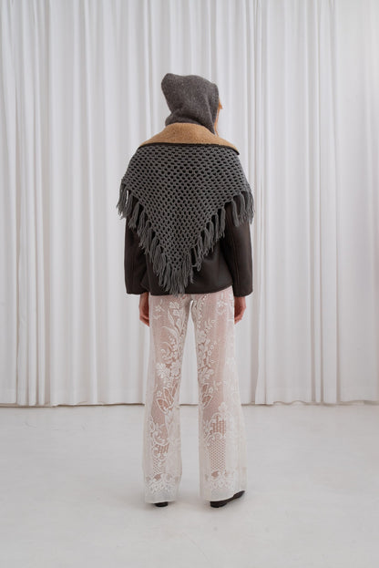 Lace Skirt with Ruffles