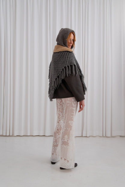 Lace Skirt with Ruffles