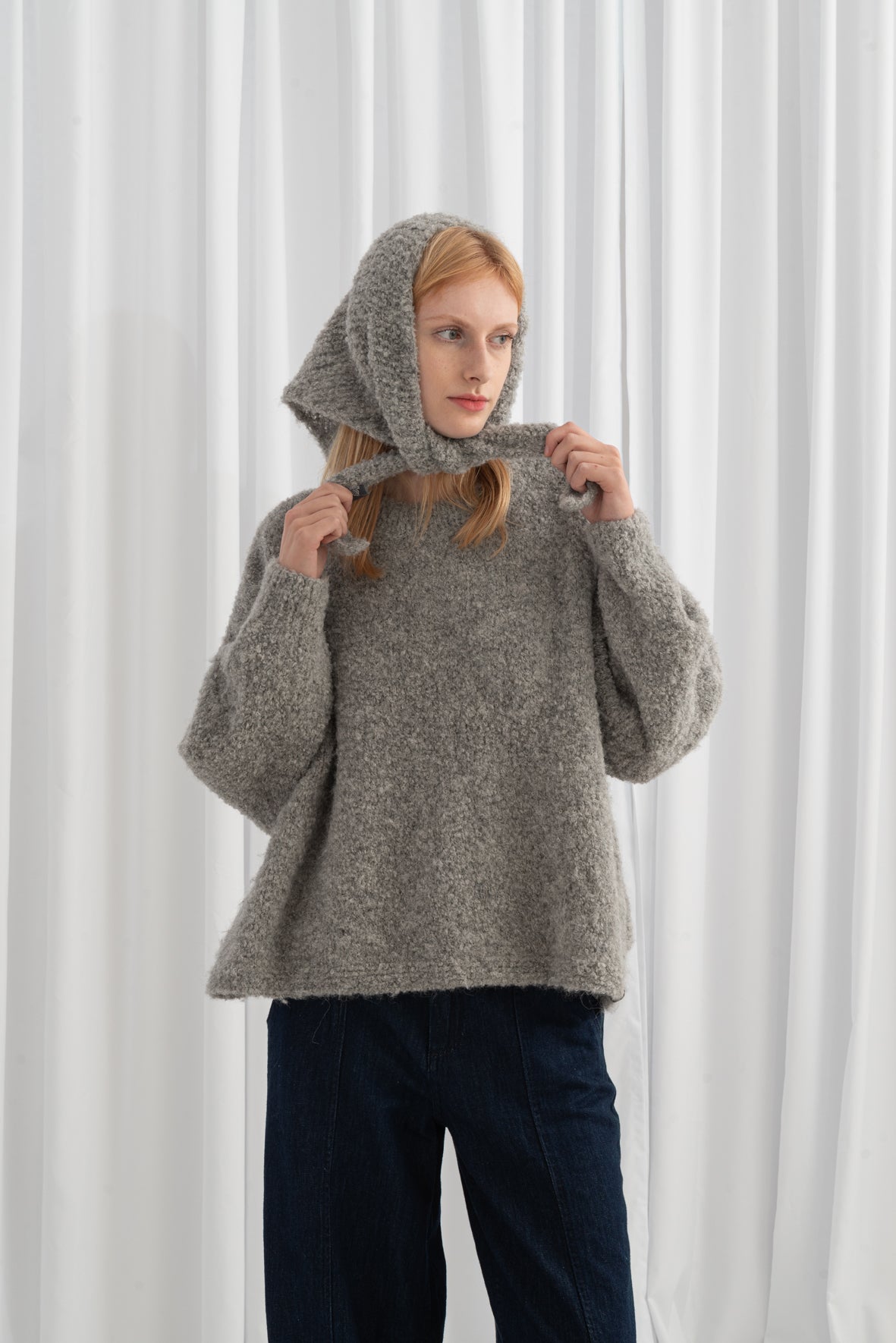 Boucle Knotted Sweater