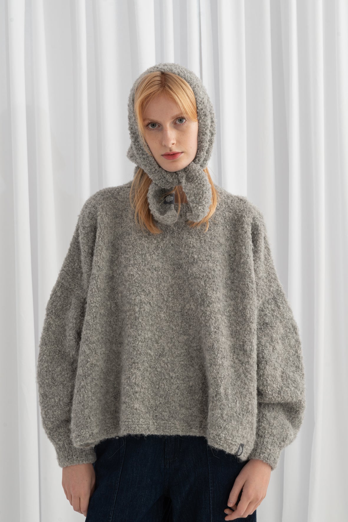 Boucle Knotted Sweater