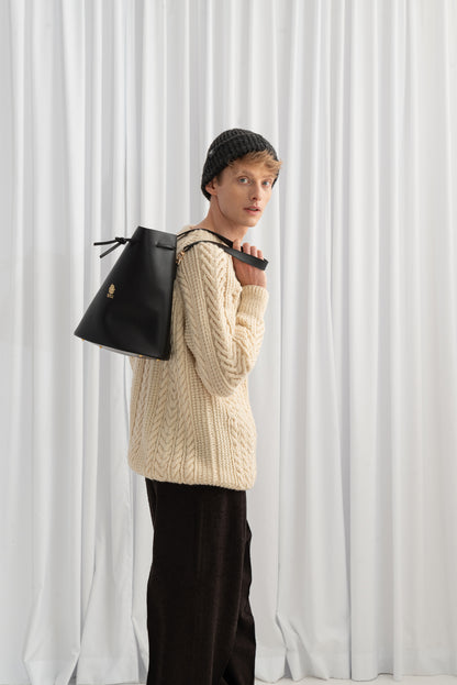 Leather Bucket Bag Marianna