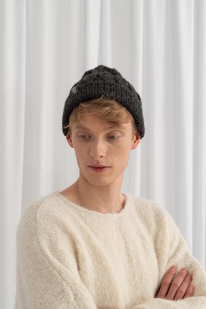 Gotowa Czapka Double Alpaca Beanie